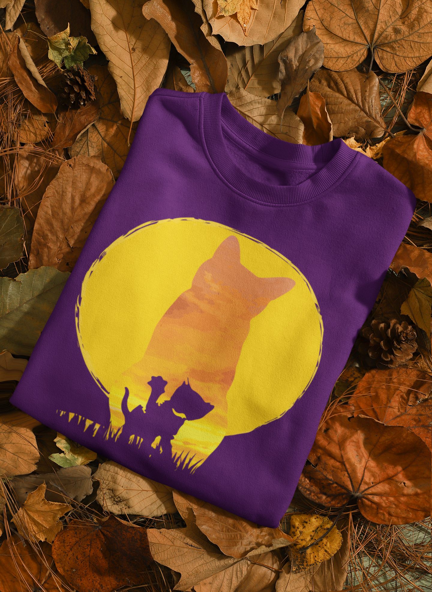 Cat by Moon