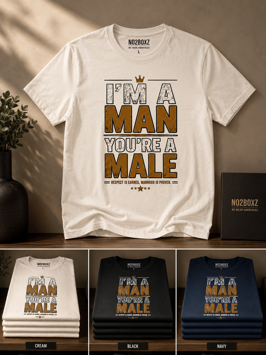 I’m a Man, You’re a Male tee